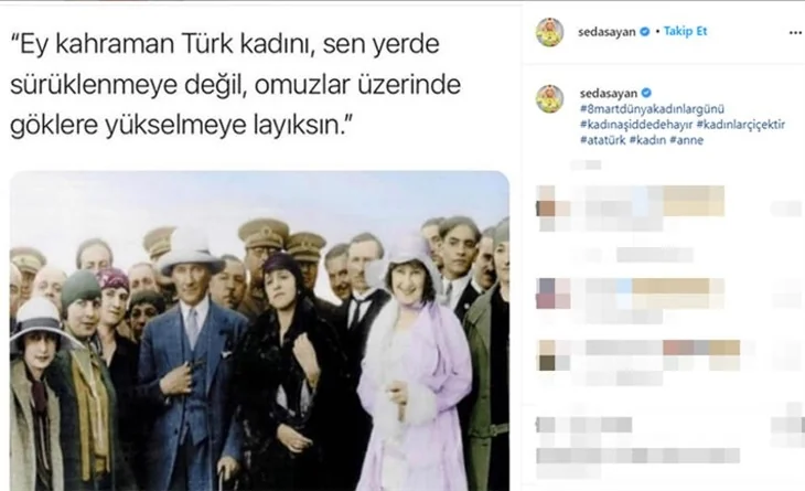 Ünlülerden '8 Mart Dünya Kadınlar Günü' paylaşımları