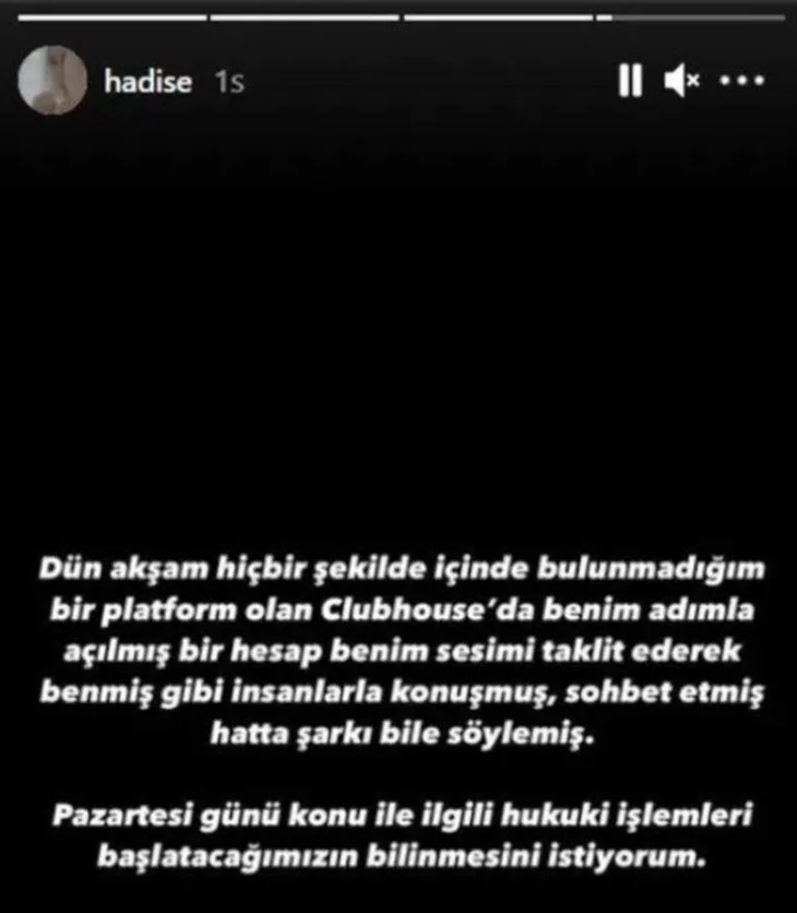Hadise sesini taklit eden kişiyi affetmedi!