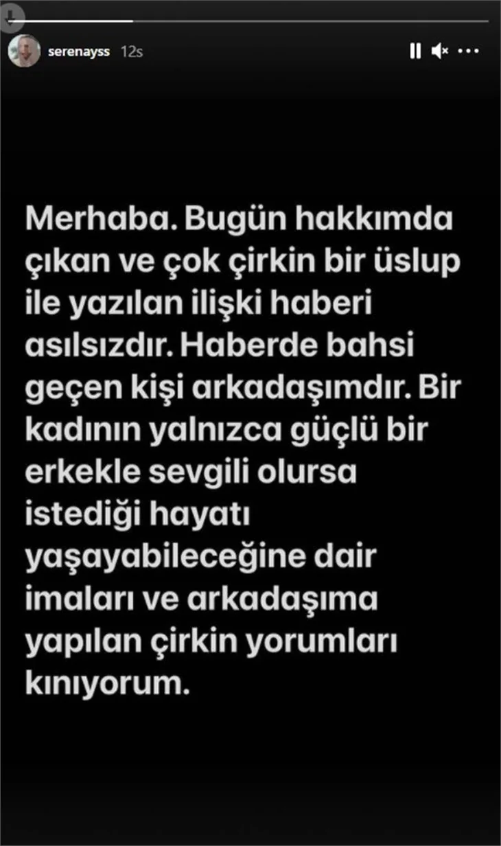 Serenay Sarıkaya'dan aşk iddialarına ilk yanıt!