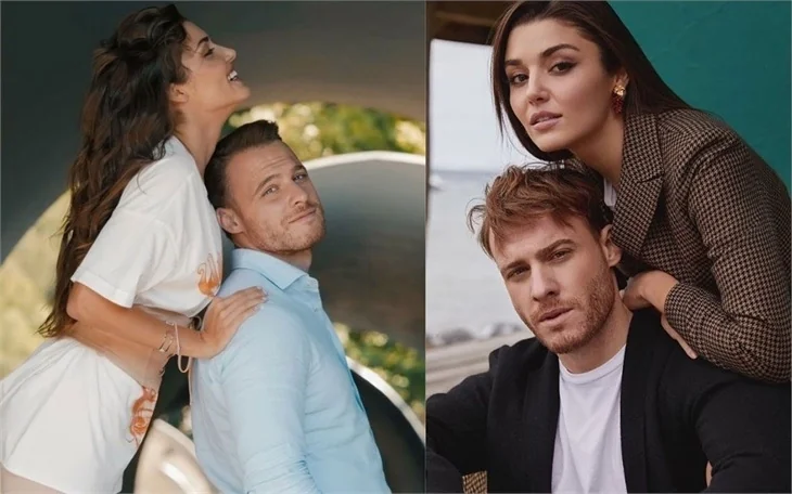 Hande Erçel ile Kerem Bürsin'i paylaşımları ele verdi! Aşk değil, reklam tatili!