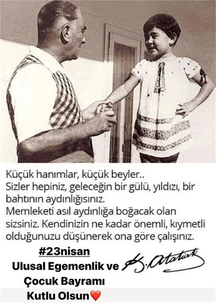 Ünlü isimlerden '23 Nisan' paylaşımları!