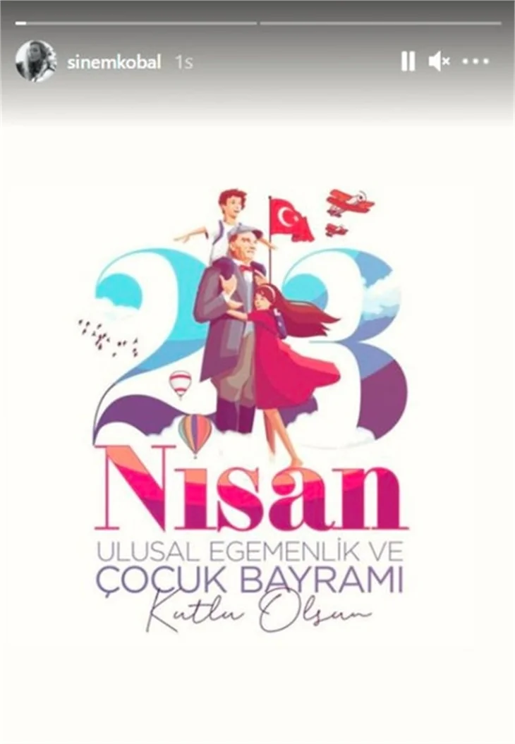 Ünlü isimlerden '23 Nisan' paylaşımları!