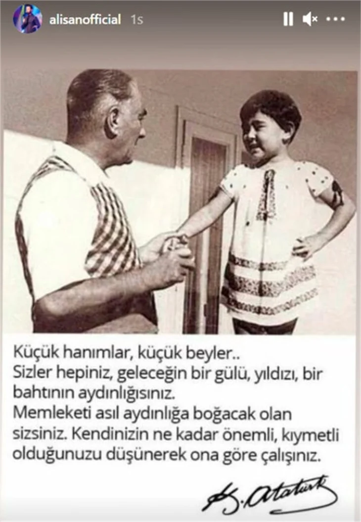 Ünlü isimlerden '23 Nisan' paylaşımları!
