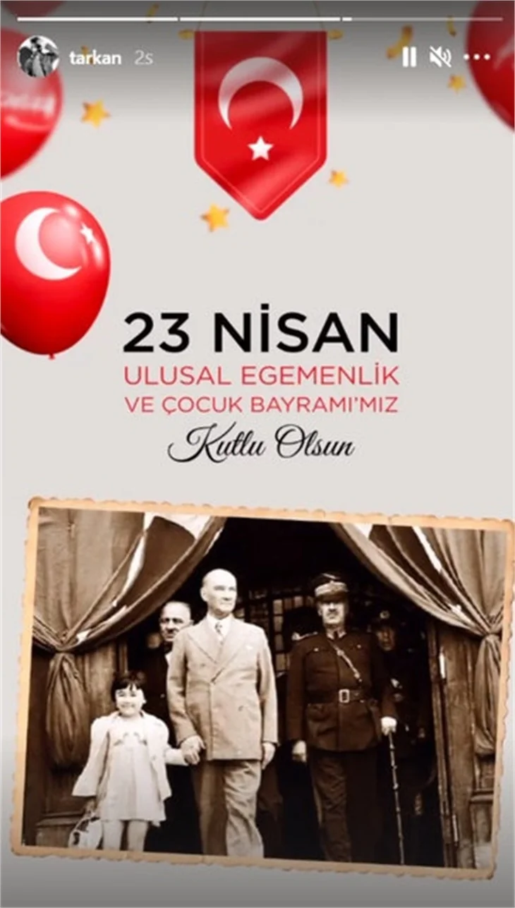 Ünlü isimlerden '23 Nisan' paylaşımları!