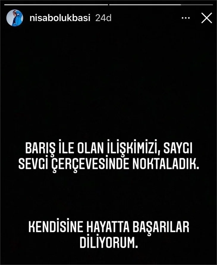 Nisa Bölükbaşı, Barış Murat Yağcı'dan ayrıldı!