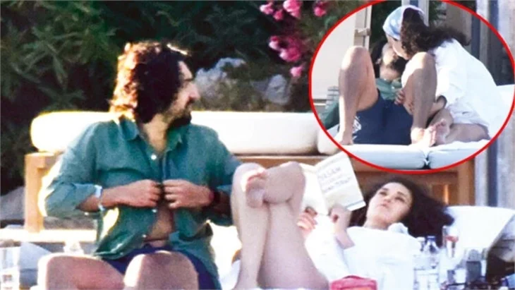 Melisa Şenolsun ve sevgilisi Umut Evirgen tatilde