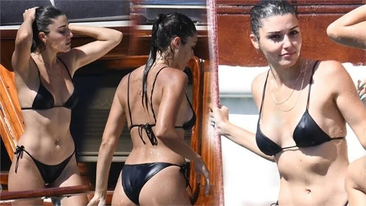 Hande Erçel ablası ile Bodrum tatilinde!