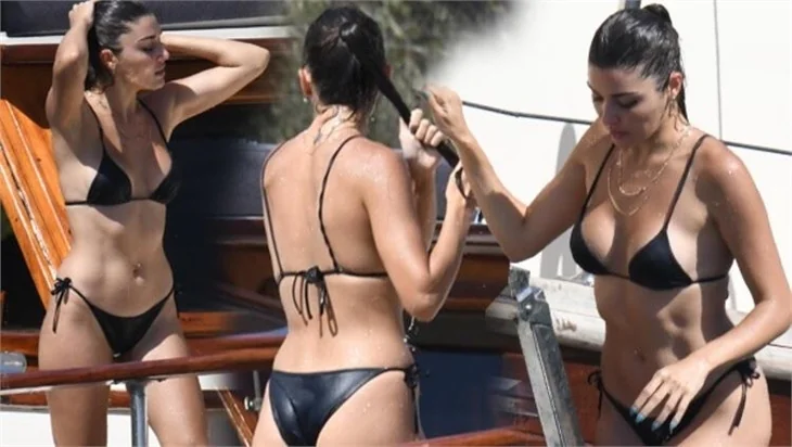Hande Erçel ablası ile Bodrum tatilinde!