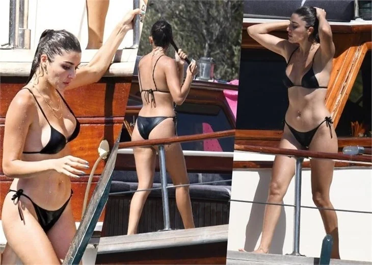 Hande Erçel ablası ile Bodrum tatilinde!