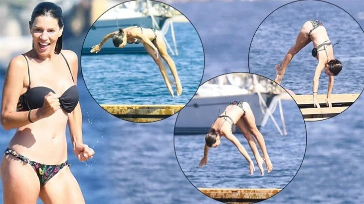 Ayça Varlıer, Bodrum’da... Defalarca balıklama atladı