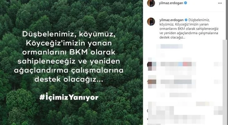 Ünlü isimler orman yangınlarına sessiz kalmadı!