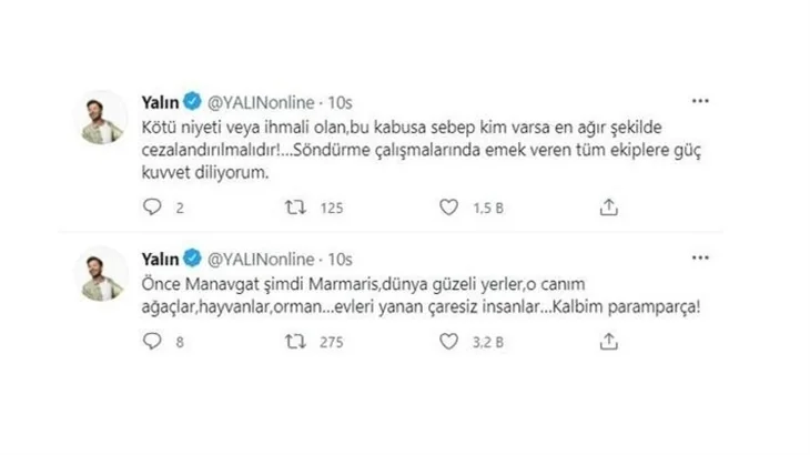 Ünlü isimler orman yangınlarına sessiz kalmadı!