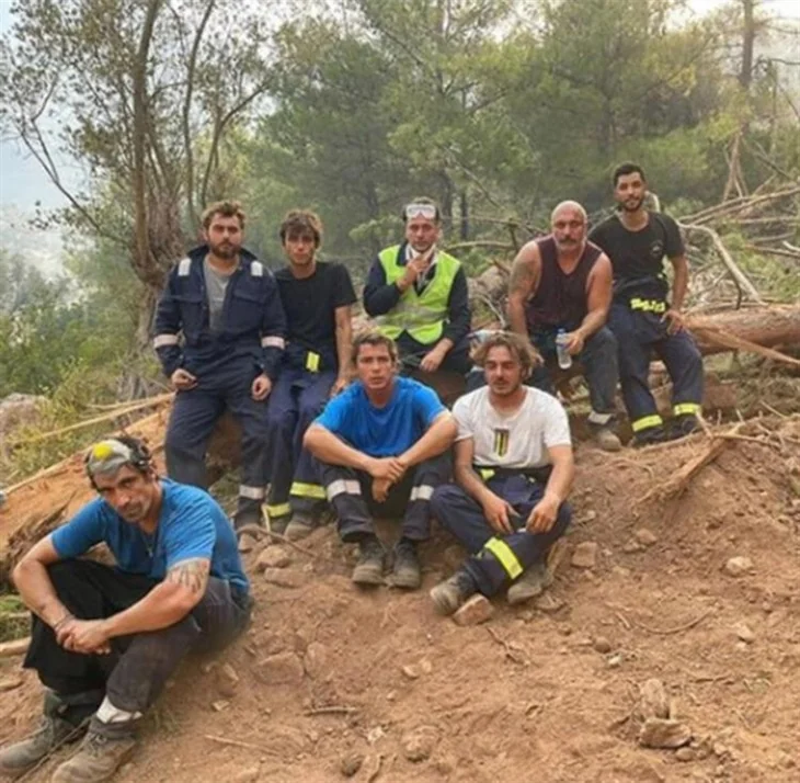 Orman yangınında canla başla çalışan İbrahim Çelikkol'dan açıklama