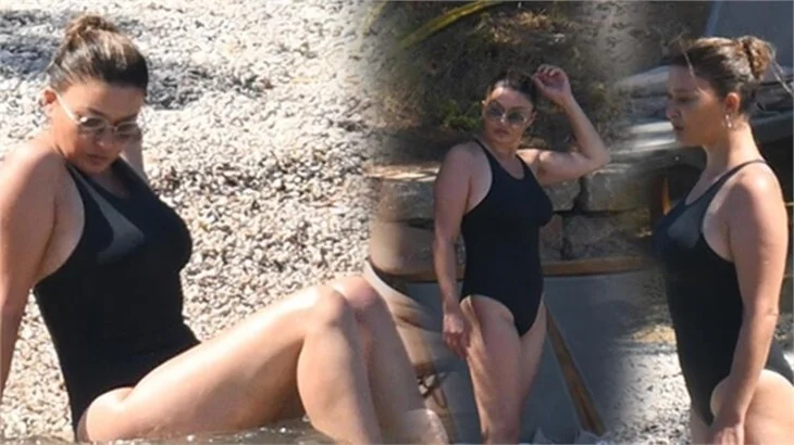 Nurgül Yeşilçay, Bodrum'da yorgunluk attı!