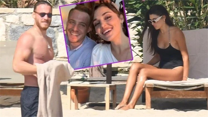 Hande Erçel ile Kerem Bürsin'in romantik tatili!