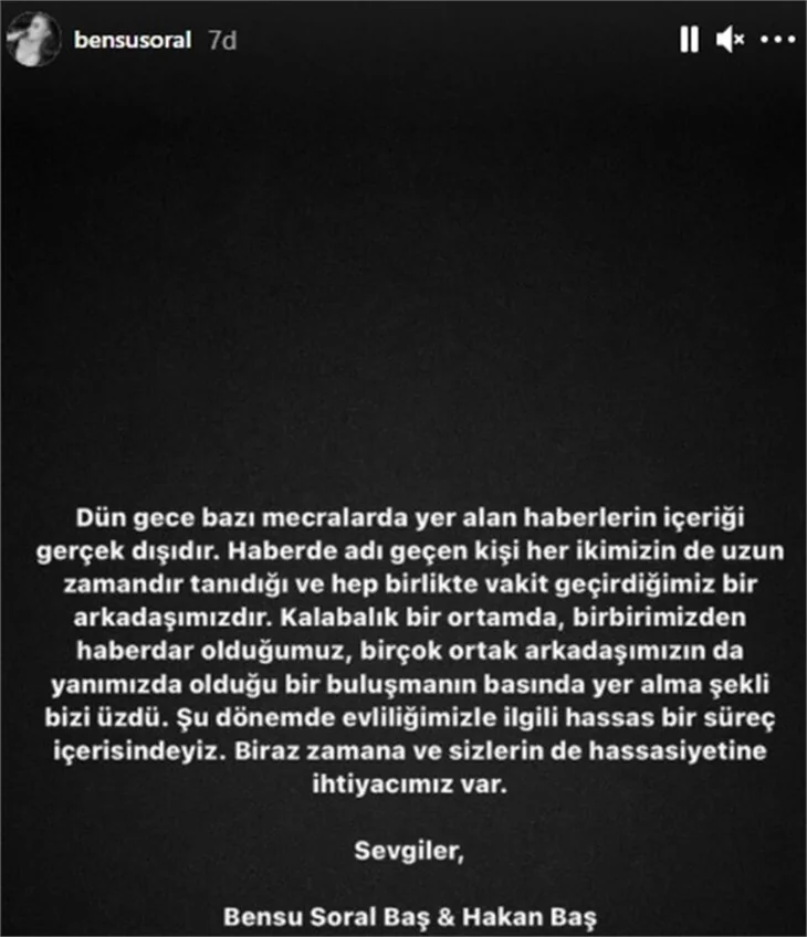 Bensu Soral-Hakan Baş'ın örnek evliliği sallantıda!
