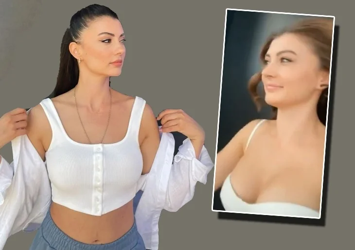 Burcu Özberk'in 'Aşk Mantık İntikam' setinde çektiği video dikkat çekti!