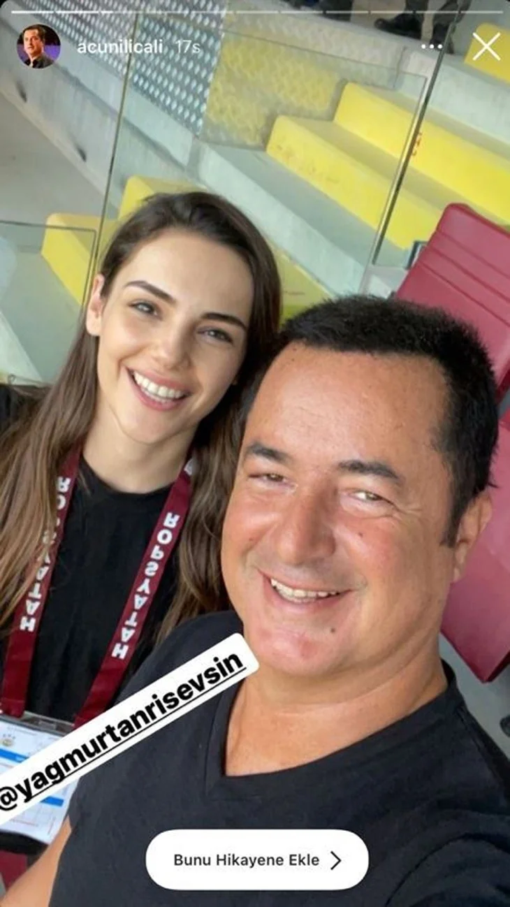 Maçı birlikte izlediler!