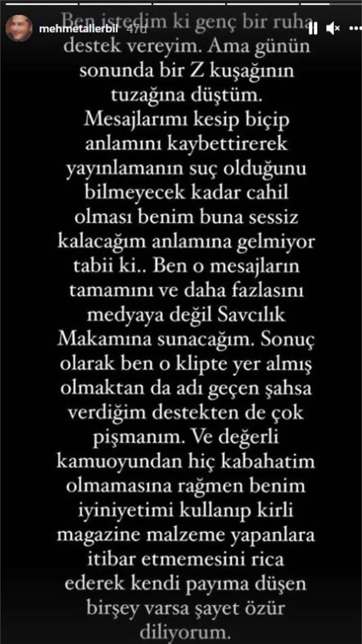 Mehmet Ali Erbil taciz suçlamalarına yanıt verdi!