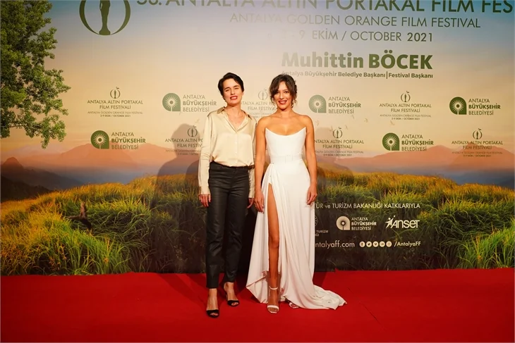 Antalya Altın Portakal Film Festivali kırmızı halı görüntüleri....