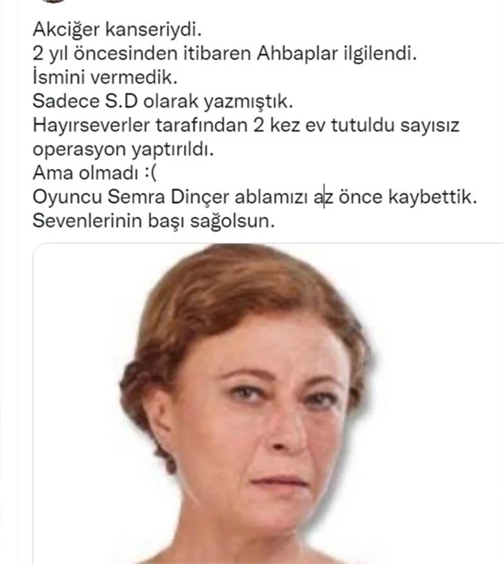 Haluk Levent duyurdu! Semra Dinçer'den acı haber