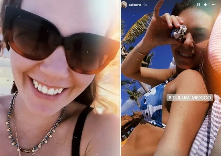 Aslı Enver'den renkli tatil paylaşımı...