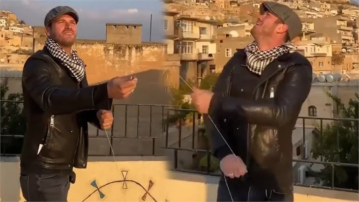 Kıvanç Tatlıtuğ, Mardin semalarında uçurtma uçurdu!