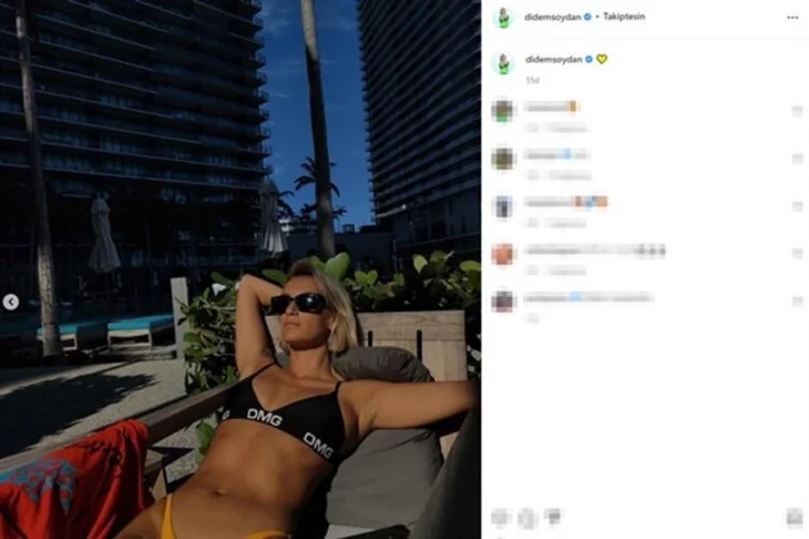 Didem Soydan, Miami tatilinden yeni pozlarını paylaştı