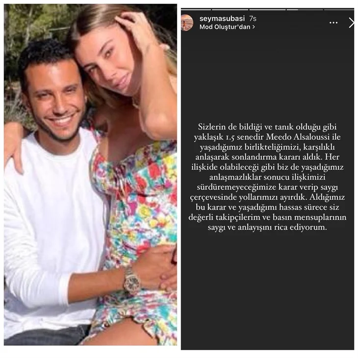 Şeyma Subaşı-Mohammed Alsaloussi aşkı bitti!