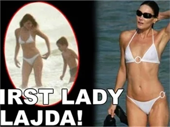 FİRST LADY PLAJDA!
