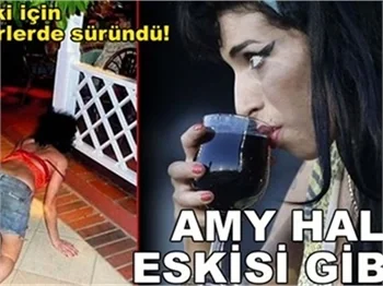 AMY İÇKİ İÇİN YERLERDE SÜRÜNDÜ