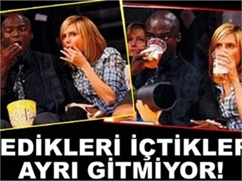 HEİDİ VE SEAL AYNI ANDA YİYOR!