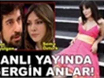 CANLI YAYINDA GERGİN ANLAR!