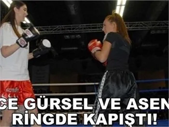 ASENA VE ECE GÜRSEL RİNGDE KAPIŞTI!
