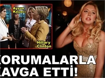 KORUMALARLA KAVGA ETTİ!