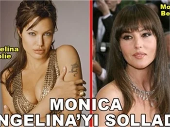 MONİCA ANGELİNA'YI SOLLADI