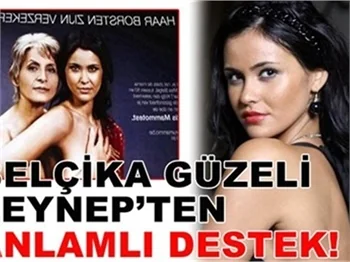 BELÇİKA GÜZELİNDEN ANLAMLI DESTEK!