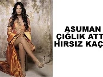 ASUMAN KRAUSE'NİN ÇIĞLIĞI HIRSIZI KAÇIRDI!