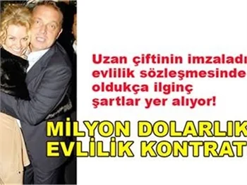 MİLYON DOLARLIK EVLİLİK KONTRATI!
