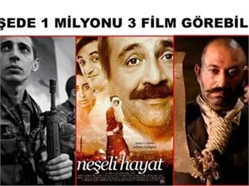 GİŞEDE 1 MİLYONU ÜÇ FİLM GÖREBİLDİ