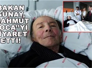 BAKAN GÜNAY, MÜNİR ÖZKUL'U HASTANEDE ZİYARET ETTİ