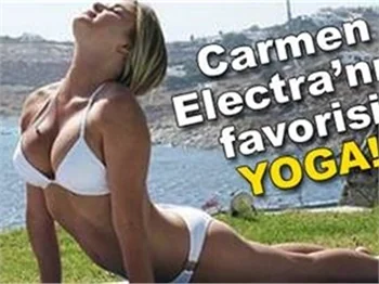 CARMEN ELECTRA’NIN FAVORİSİ YOGA!