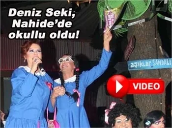 DENİZ SEKİ , NAHİDE SHOW EKİBİNİN SÜPRİZİ İLE OKUL ÖNLÜĞÜ GİYDİ...