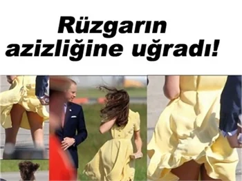 PRENSES KATE'İN ETEĞİ HAVALANDI!
