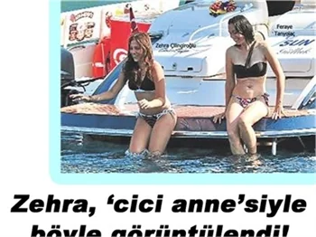 ZEHRA, CİCİ ANNESİYLE BÖYLE GÖRÜNTÜLENDİ!