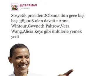 ABD BAŞKANI OBAMA'NIN 'SOSYETE PARTİSİ!'