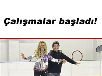 YARIŞMACILAR 'BUZDA DANS'A ISINIYOR!