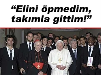 ARDA TURAN, PAPA'NIN HUZURUNDA!