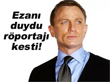 JAMES BOND'DAN ÖRNEK DAVRANIŞ!