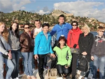 Antalya Demre'de Ocak ayında yüzdüler